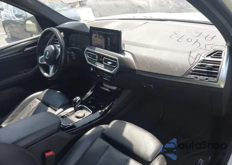 2022 BMW X3 xDrive30I из США, поврежденный, VIN 5UX53DP02N9K45832